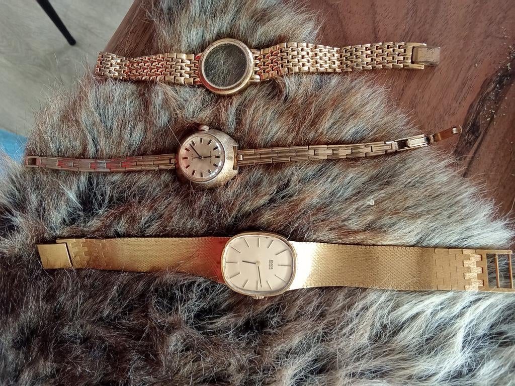 Vintage horloges - Diverse merken en materialen, Sieraden, Tassen en Uiterlijk, Horloges | Heren, Overige merken, Gebruikt, Polshorloge