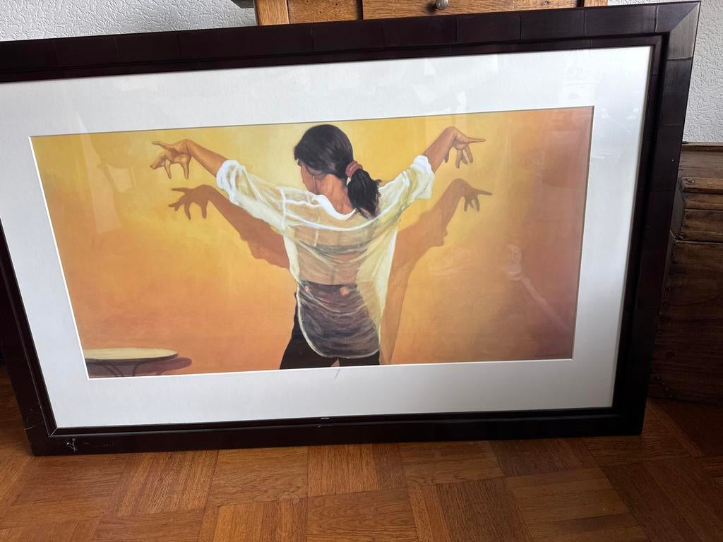 Schilderij ingelijst, Ophalen, 1980 tot heden, Zo goed als nieuw