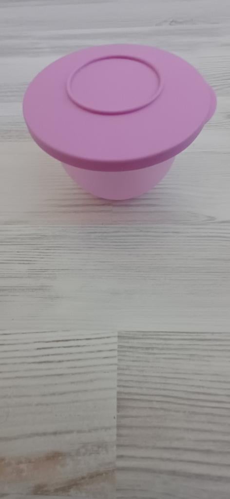 Roze tupperware schaaltje met deksel, 350 ml, Ophalen of Verzenden, Zo goed als nieuw, Schaal