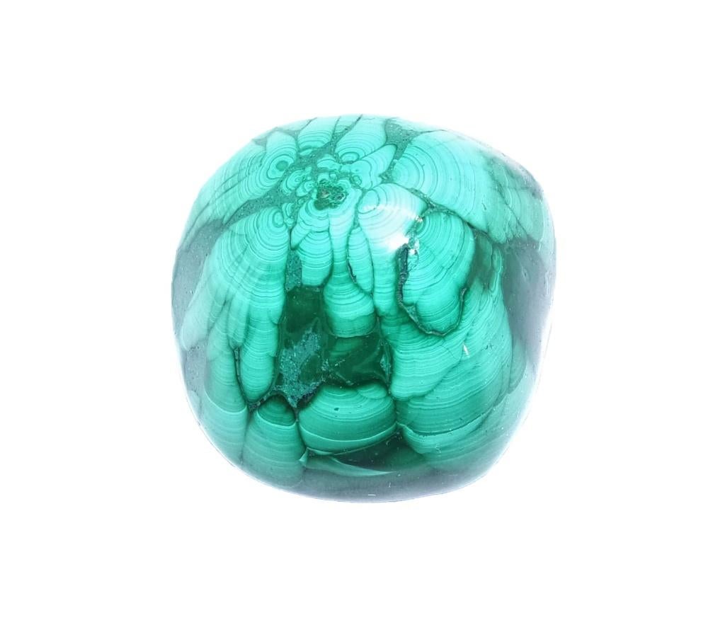 Malachiet gepolijst Herkomst: DR Congo 70 gram, Ophalen of Verzenden, Mineraal