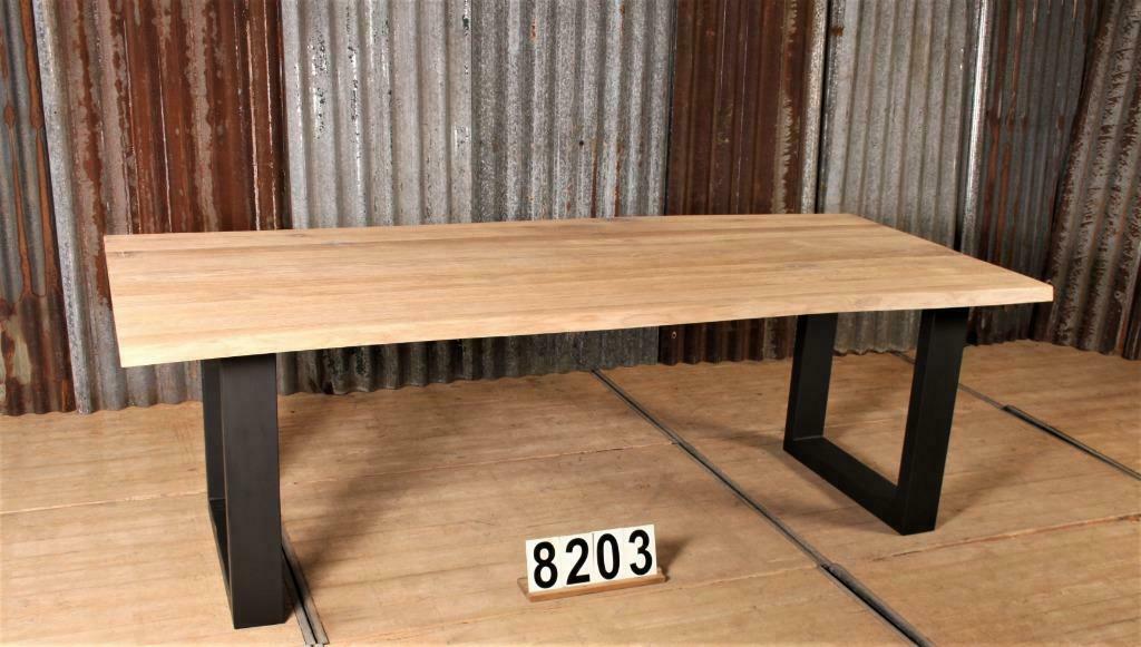 Boomstam eetkamertafel/tafel eiken nr.8203, Info@antiekgroothandel.com, Eikenhout, Ophalen of Verzenden, 7602RG