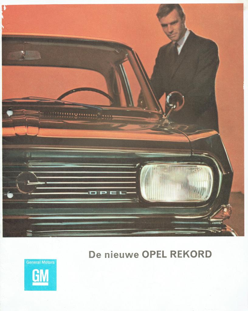 Folder Opel Rekord (ca.1965), Verzenden, Gelezen, Opel