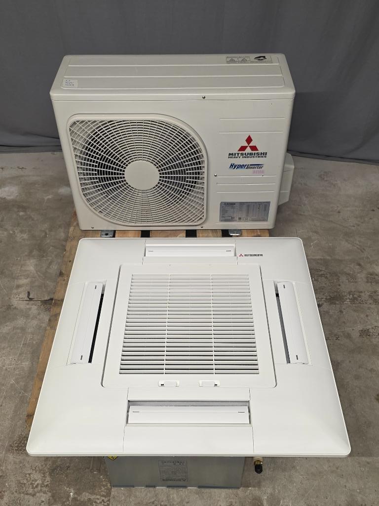 Mitsubishi Heavy Hyper Inverter cassette 3,5 kW 60x60 airco, Koelen en Ontvochtigen, Timer, 3 snelheden of meer, Ophalen of Verzenden