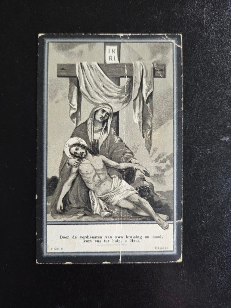 Oude religieuze bidprent - Christiaan Jozef Hundscheidt, Ophalen of Verzenden