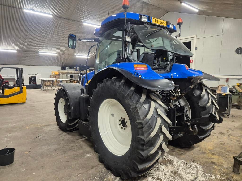 New Holland TS 135A met Herder maaiframe, Ophalen of Verzenden, Gebruikt, New Holland