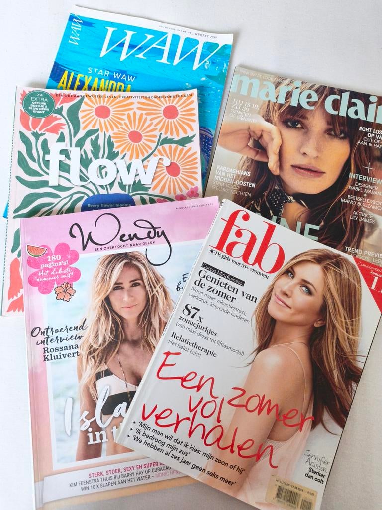 Verschillende tijdschriften, Ophalen of Verzenden, Zo goed als nieuw, Damesbladen