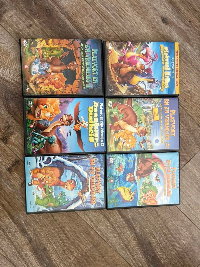 6 Platvoet dvd’s, Cd's en Dvd's, VHS | Kinderen en Jeugd, Vanaf 16 jaar, Ophalen of Verzenden, Zo goed als nieuw