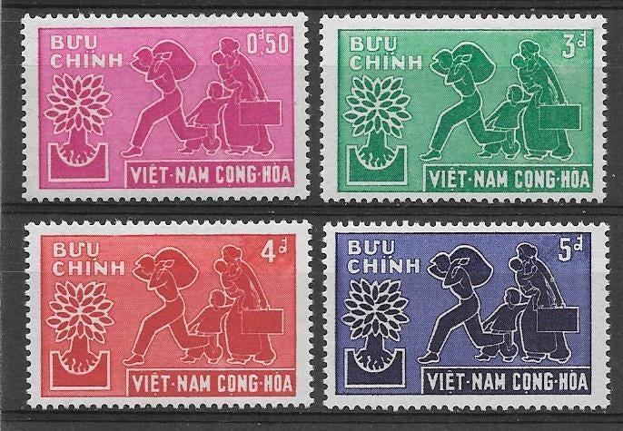 Vietnam 1960 Vluchtelingenjaar, Verzenden, Postfris, Zuidoost-Azië