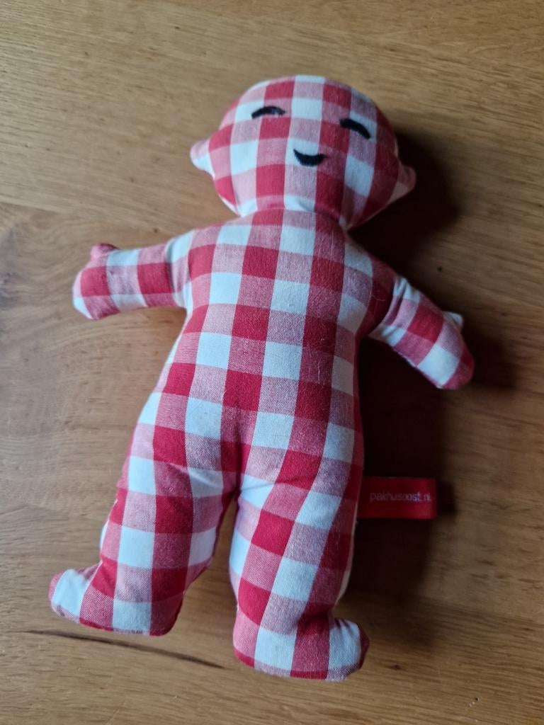 ROOD GEBLOKT POPJE PAKHUIS OOST, Kinderen en Baby's, Ophalen of Verzenden, Overige typen