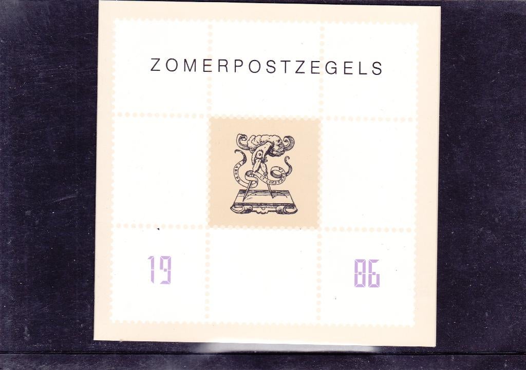 Bedankkaart Zomer 1986 (456,384), Verzenden