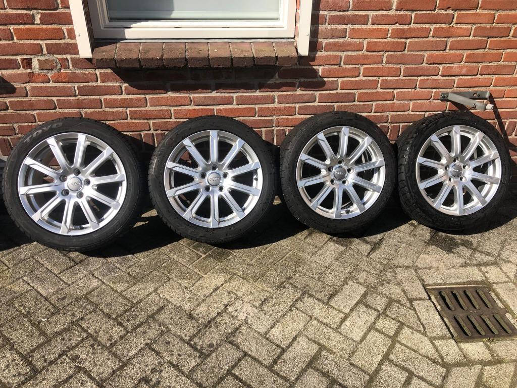Set originele 17 inch Audi-velgen voor A3/S3 8P - 0601025, Auto-onderdelen, Banden en Velgen, Ophalen, Gebruikt, Banden en Velgen