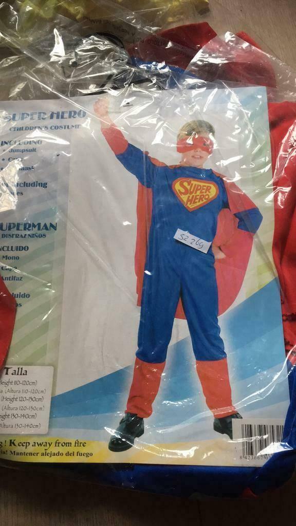 Super Hero 7-10 jaar 120-130, Kinderen en Baby's, Carnavalskleding en Verkleedspullen, Ophalen of Verzenden, 122 t/m 128, Jongen of Meisje