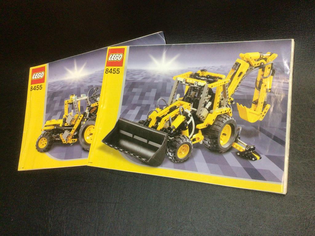 Lego Technic 8455 Backhoe Loader, Ophalen of Verzenden, Zo goed als nieuw, Complete set, Lego