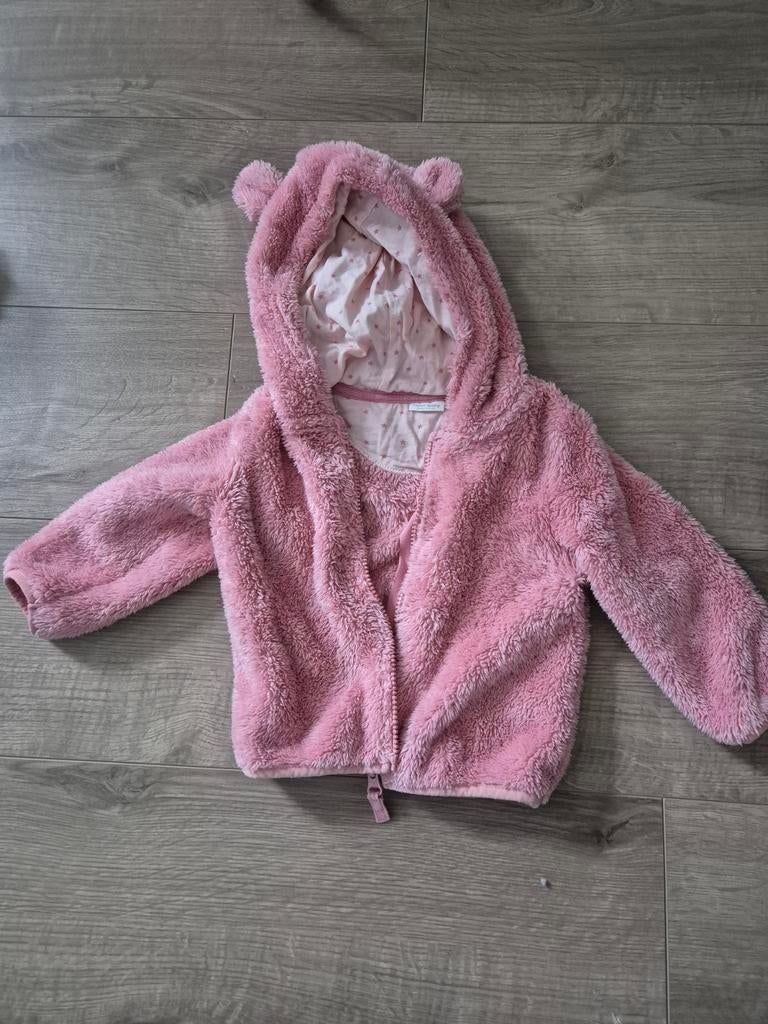 Schattig baby teddy jasje maat 86, Meisje, Ophalen of Verzenden, Zo goed als nieuw, Jasje