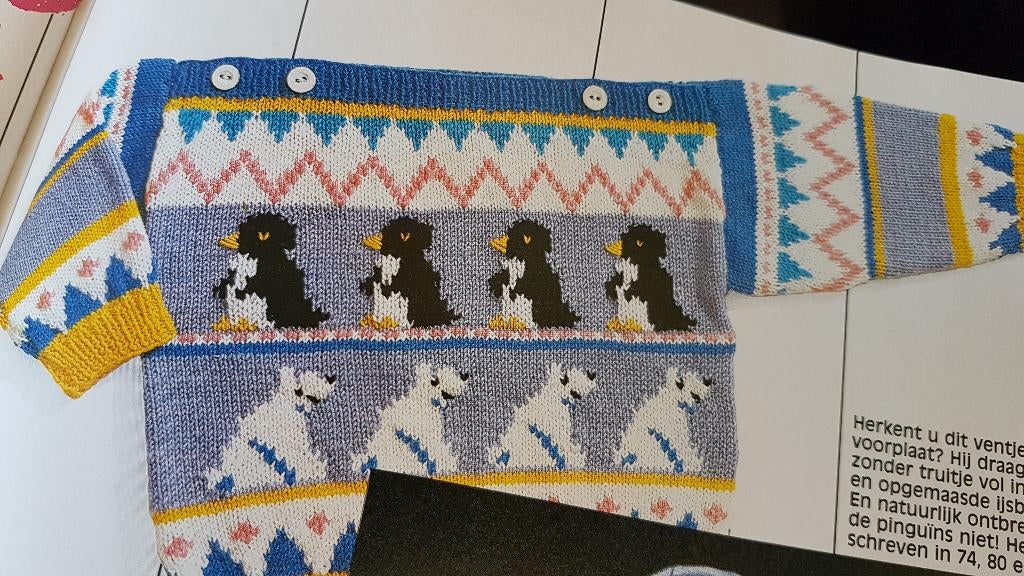 Pinguins en ijsberen trui breipatroon, Ophalen of Verzenden, Nieuw, Breien, Patroon of Boek