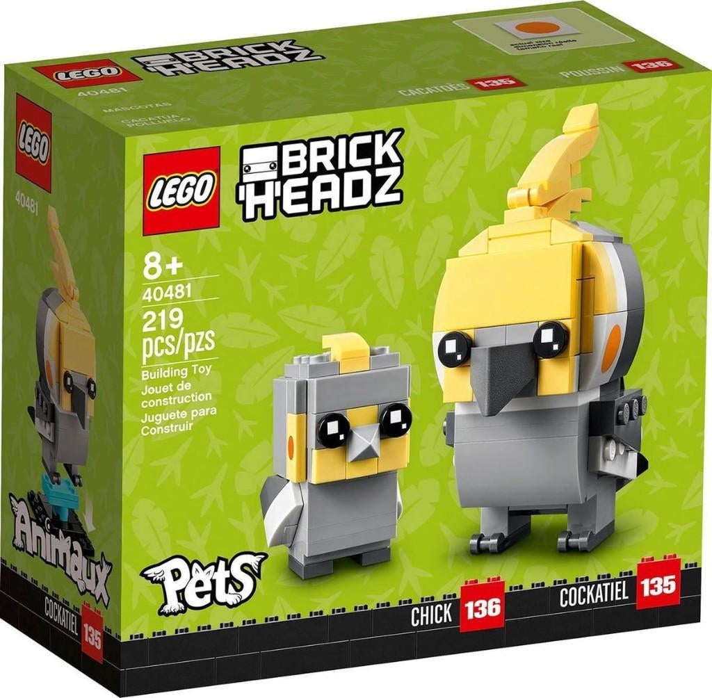 40481 Lego Brickheadz Cockatiel Bird NIEUW IN DOOS, Ophalen of Verzenden, Nieuw, Complete set, Lego