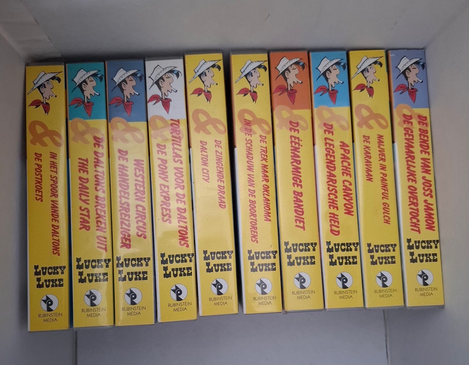 VHS Banden van Lucky Luke, Gebruikt, Alle leeftijden, Ophalen of Verzenden, Kinderprogramma of -film
