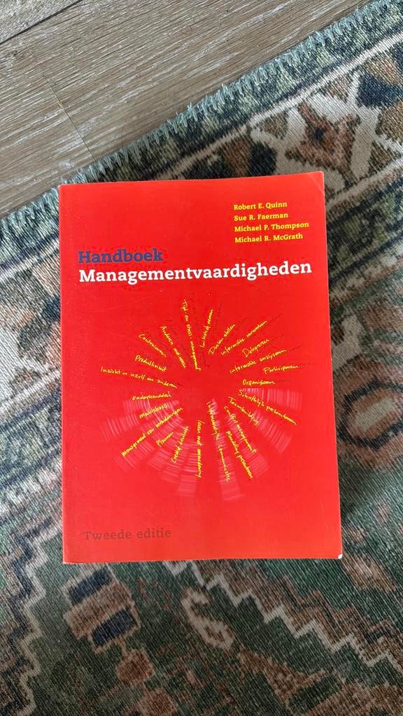 Handboek managementvaardigheden, Boeken, Ophalen of Verzenden, Zo goed als nieuw, Economie en Marketing