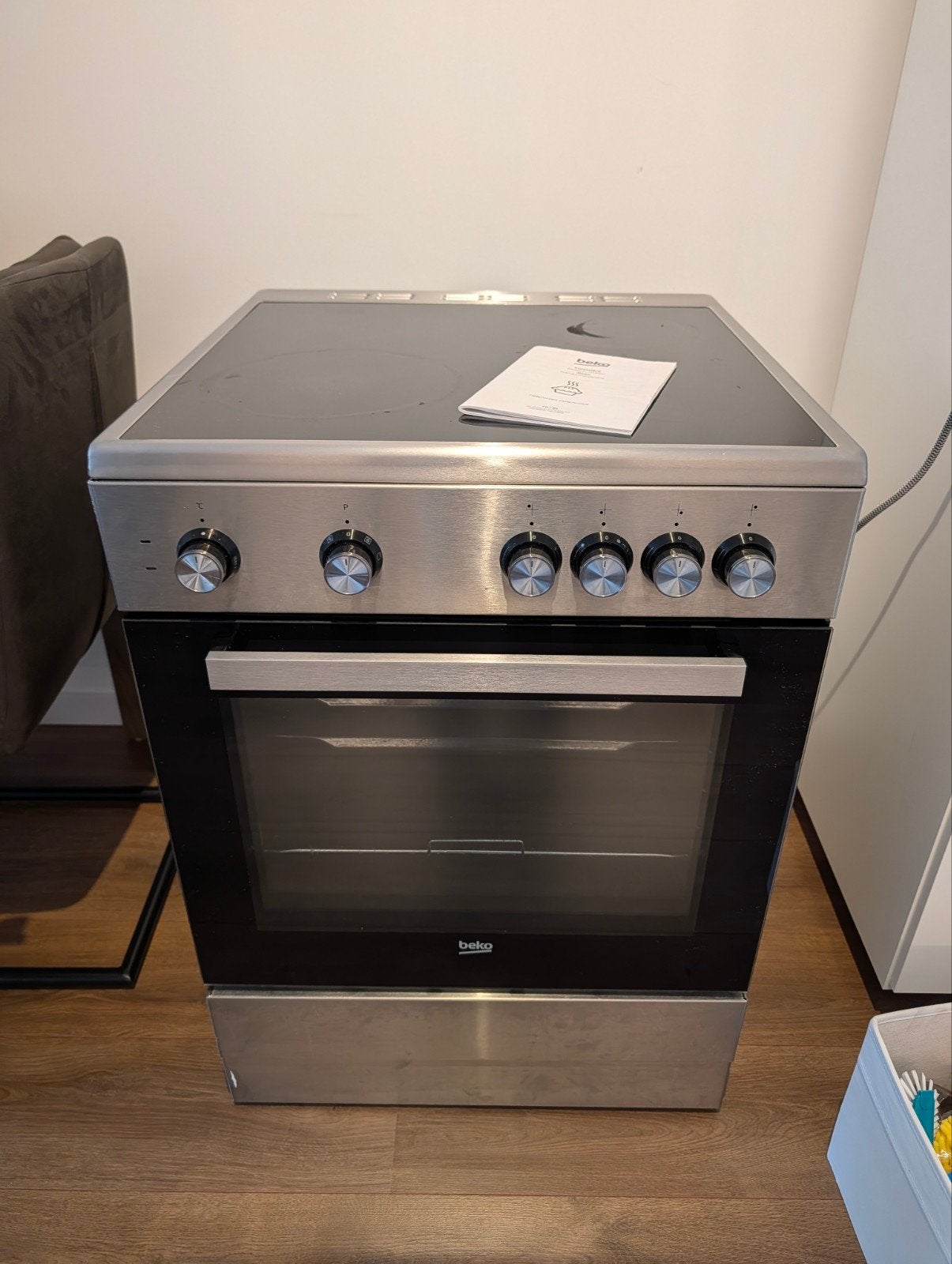 Beko FSM67010GX Vrijstaand Fornuis, Ophalen, Hete lucht, 60 cm of meer, Combi-oven