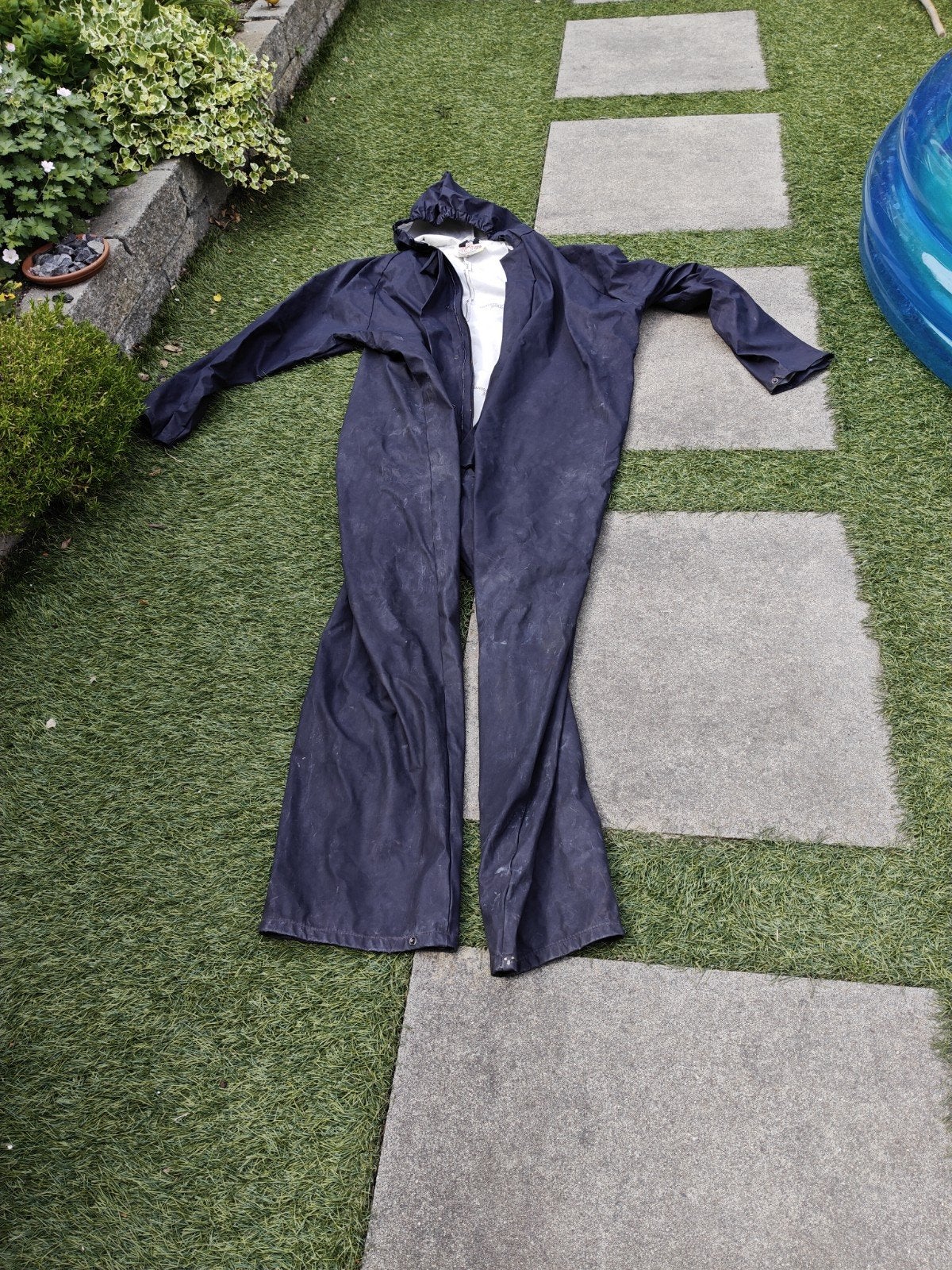 Donkerblauw regenpak - Ideaal voor buitenactiviteiten, Ophalen of Verzenden