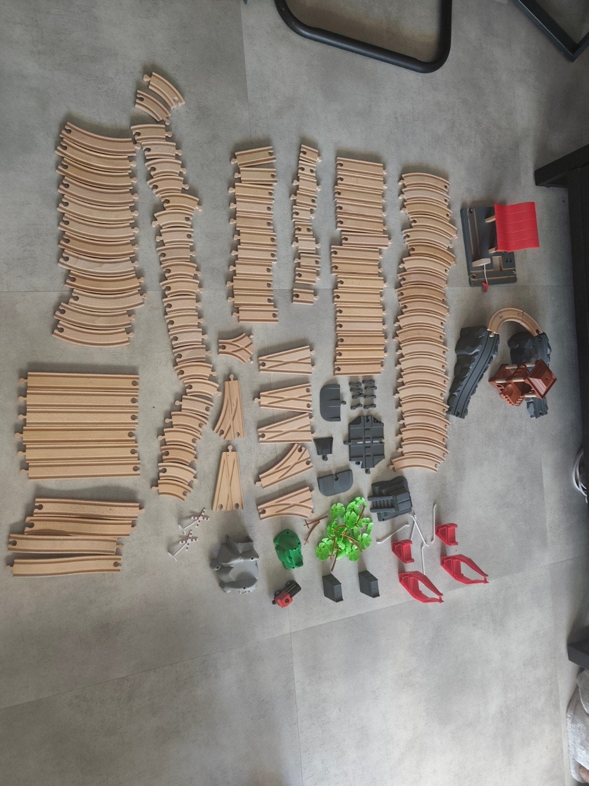 Grote Houten Treinbaan Set - 100+ Baanstukken & Accessoires, Ophalen of Verzenden, Gebruikt, Overige typen