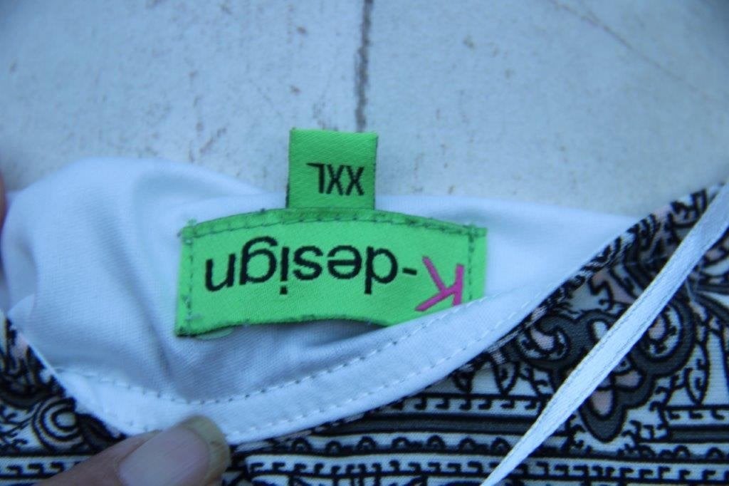 Jurk kaki/ zalm K-Design mt XXL Vaste prijs, K-design, Meerkleurig, Maat 46/48 (XL) of groter, Ophalen of Verzenden