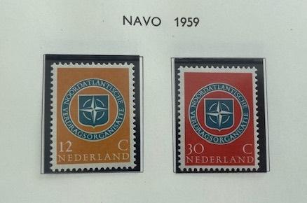 1958 Postfris 2x 10 jaar NAVO NVPH 720#721 , Ophalen of Verzenden, Na 1940, Postfris