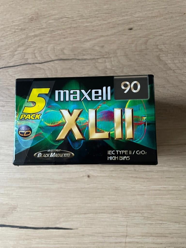 5x Nieuwe Maxell XLII 90 Cassettebandjes, Cd's en Dvd's, Cassettebandjes, 2 t/m 25 bandjes, Overige genres, Ophalen of Verzenden