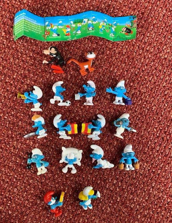 De hele set smurfen, Verzamelen, Ophalen of Verzenden, Zo goed als nieuw, Verschillende Smurfen