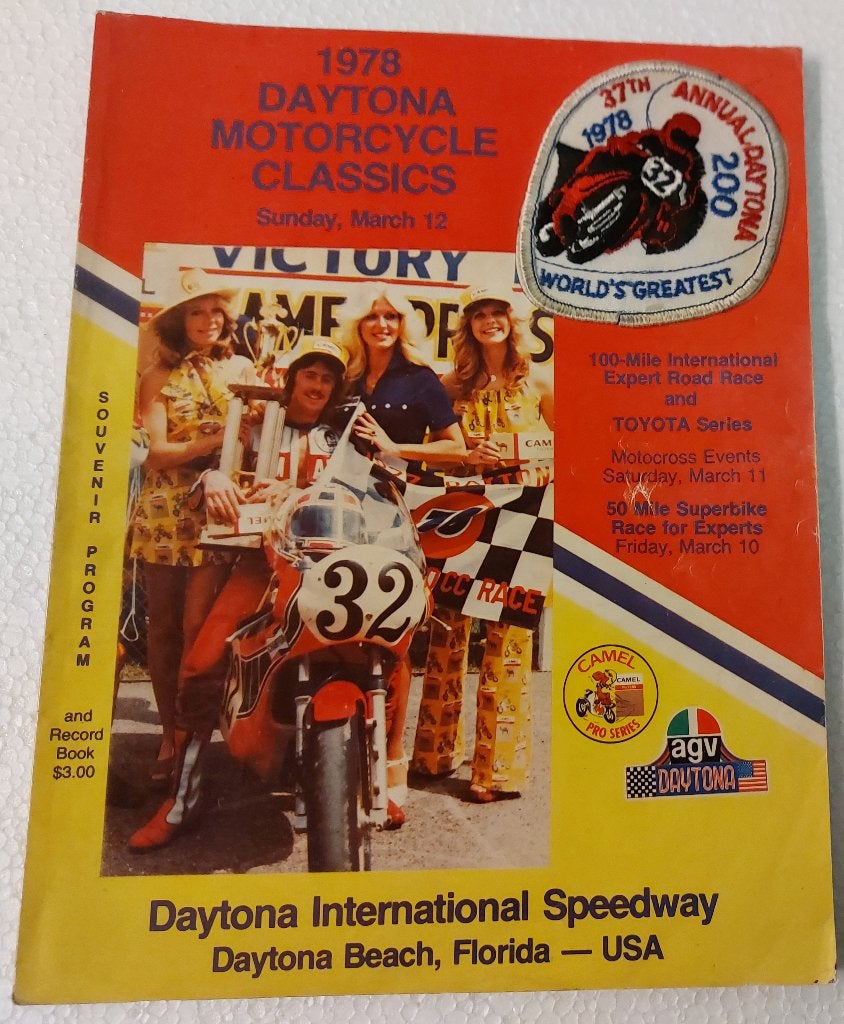 Daytona 1978 motorsport motor races programmaboek patch USA, Verzenden, Gelezen