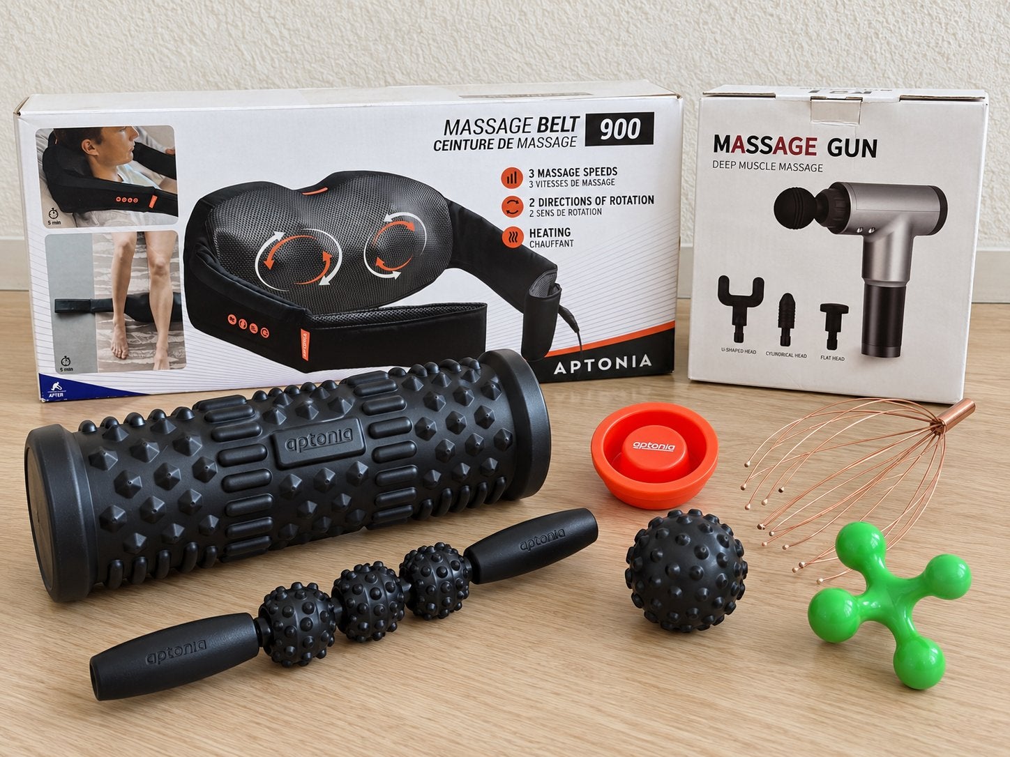 Massage Artikelen: Massageband, Massage Gun, Foam Roller en, Ophalen of Verzenden, Zo goed als nieuw, Massagestoel of Kussen