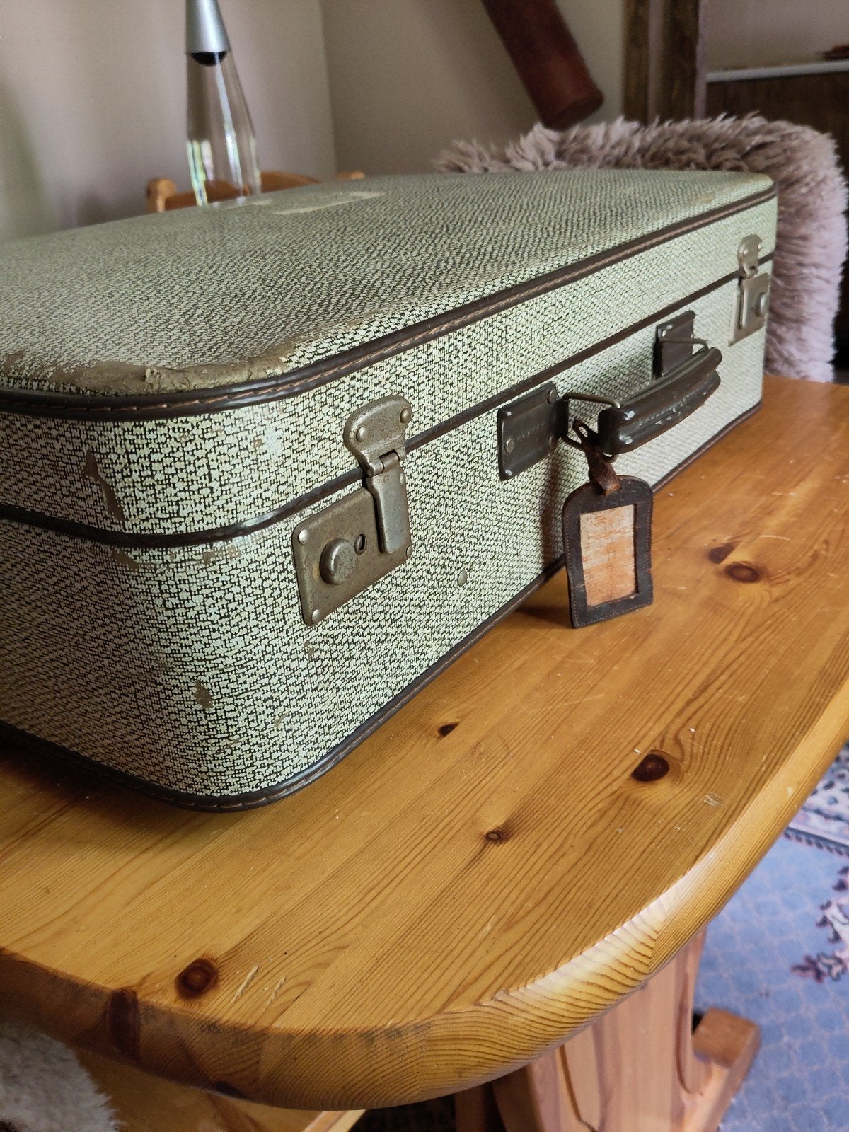 Vintage koffer - Stijlvol en functioneel, Sieraden, Tassen en Uiterlijk, Koffers, 60 tot 70 cm, Overige materialen, Gebruikt, Slot