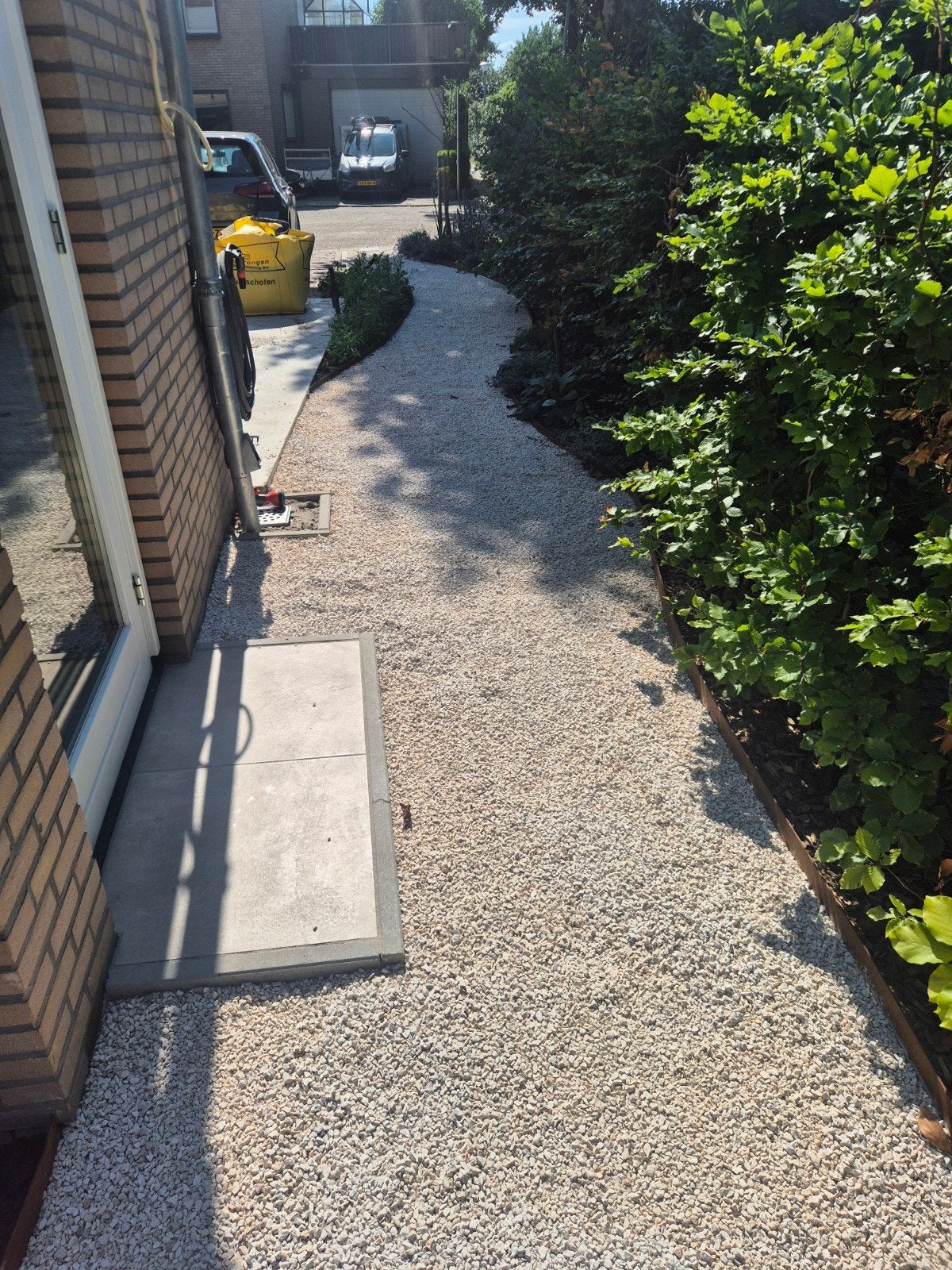 Restant Yellow Sun Marble split, ~600kg/0,6m3, Tuin en Terras, Grind, Keien en Split, Ophalen, Wit, Nieuw, Split