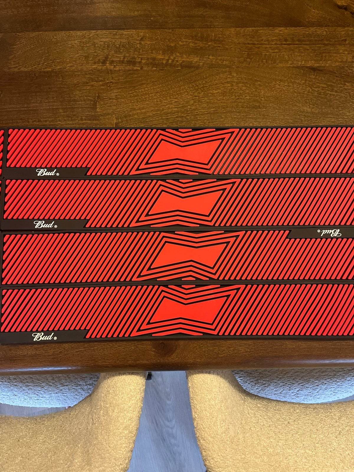8x Budweiser Bar Matten / Lekmatten, Ophalen of Verzenden, Nieuw, Overige typen