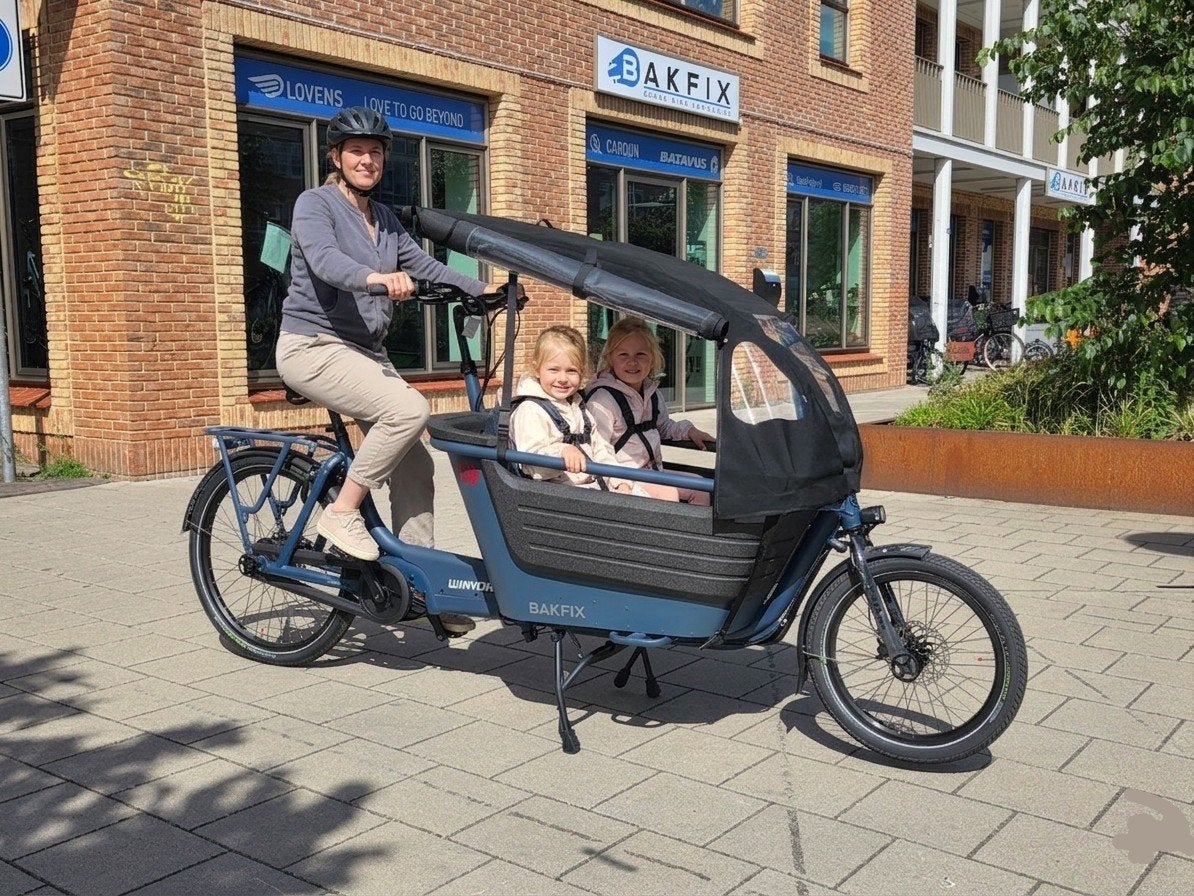 Elektrische Bakfiets met Bosch CargoLine Motor en Huif, Fietsen en Brommers, Fietsen | Bakfietsen, Overige merken, Huif, Ophalen of Verzenden