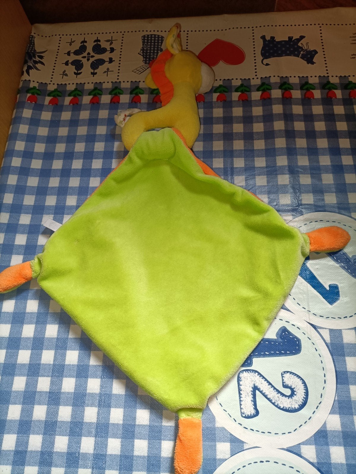 Giraffe knuffeldoekje Nicotoy, Ophalen of Verzenden, Zo goed als nieuw, Overige typen