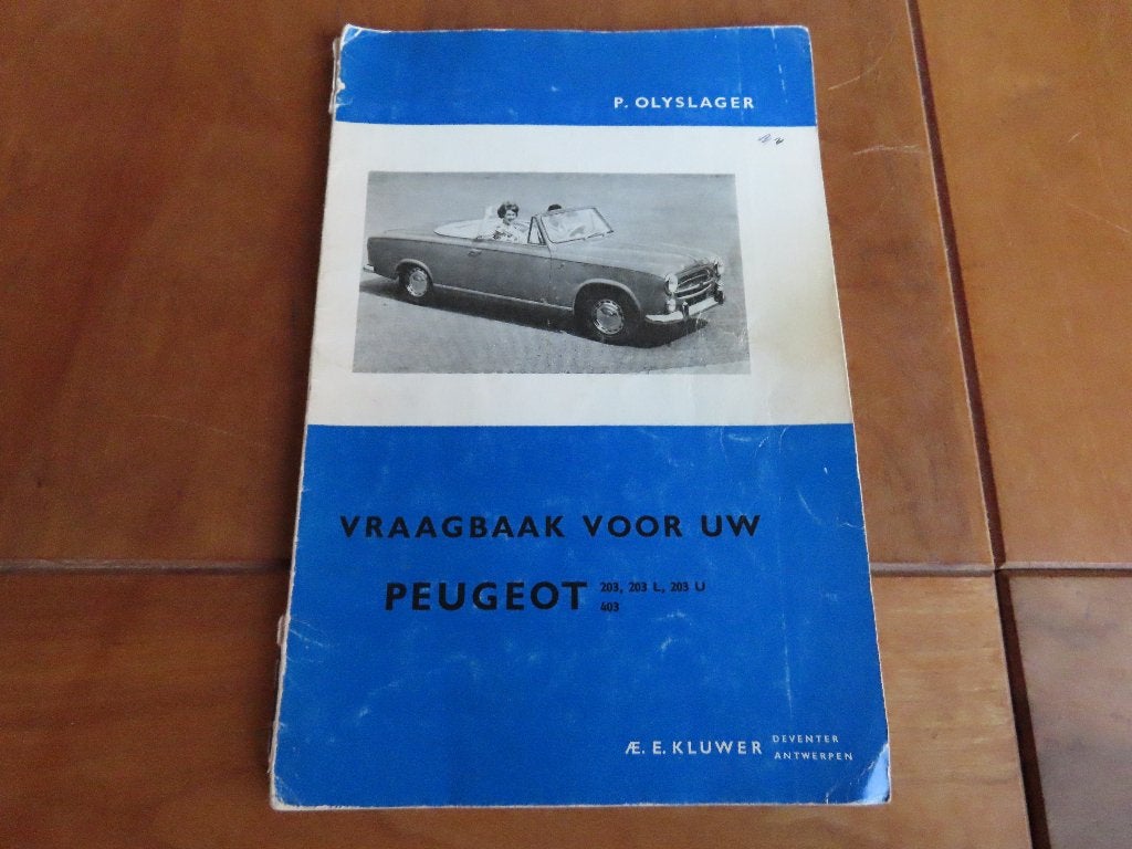 Vraagbaak Peugeot 203, 203 L, 203 U, Peugeot 403 1955-1960, Ophalen of Verzenden