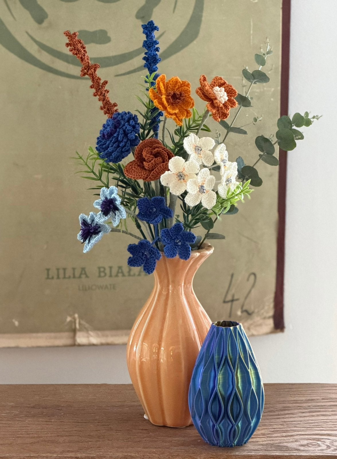 Gehaakt boeket - handgemaakte kunstbloemen, Verzenden, Nieuw
