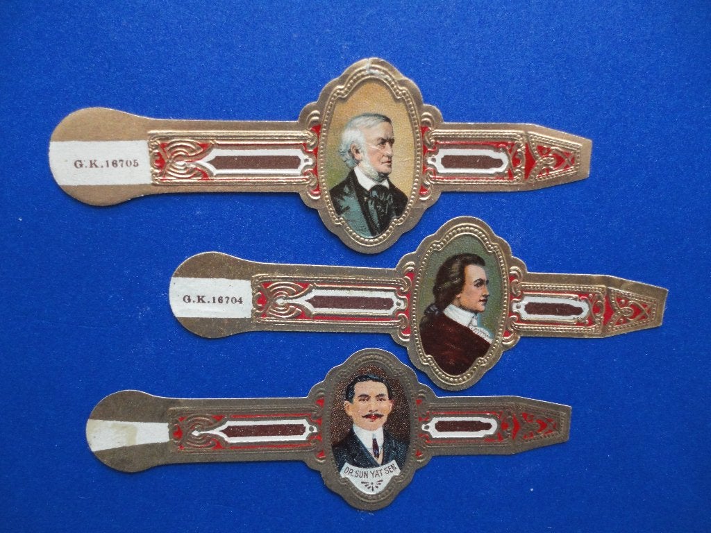 sigarenbandjes 32= 3st, Verzamelen, Ophalen of Verzenden, Gebruikt, Sigarenbandjes
