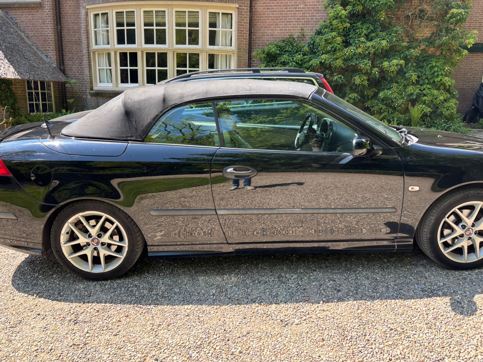 Saab 9-3 9-3 2005 Zwart, Auto's, 1998 cc, Beige, 1595 kg, Cabriolet