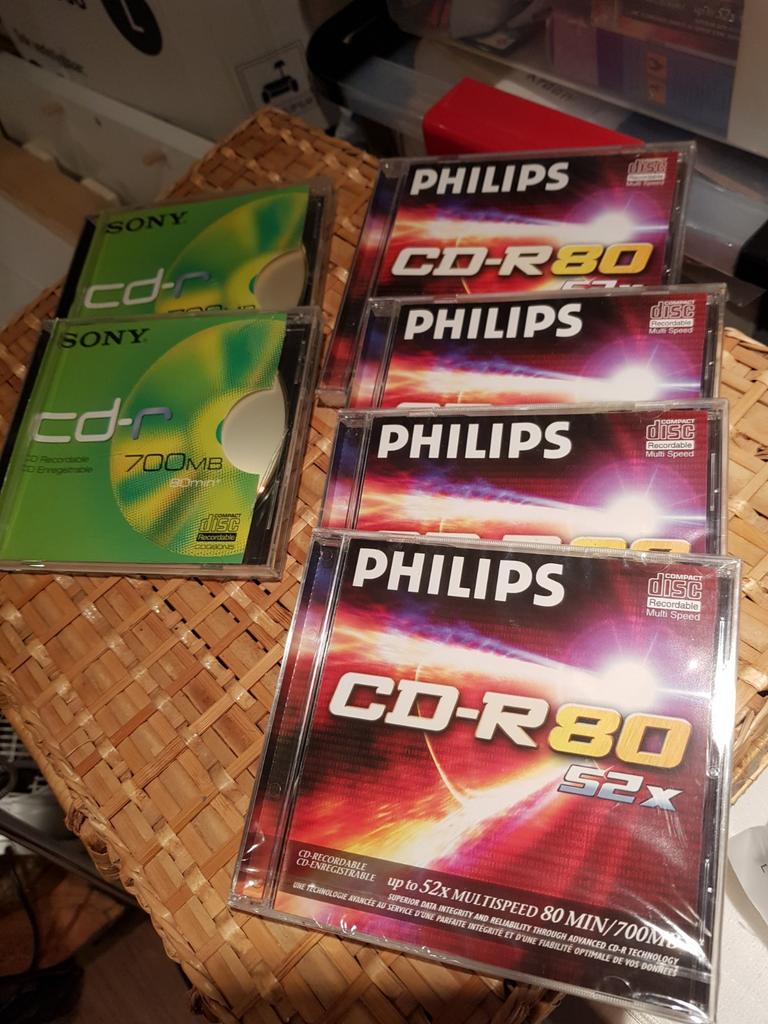 Philips en Sony recordable cd's, Ophalen of Verzenden, Nieuw in verpakking, Overige genres, 2 t/m 25 bandjes