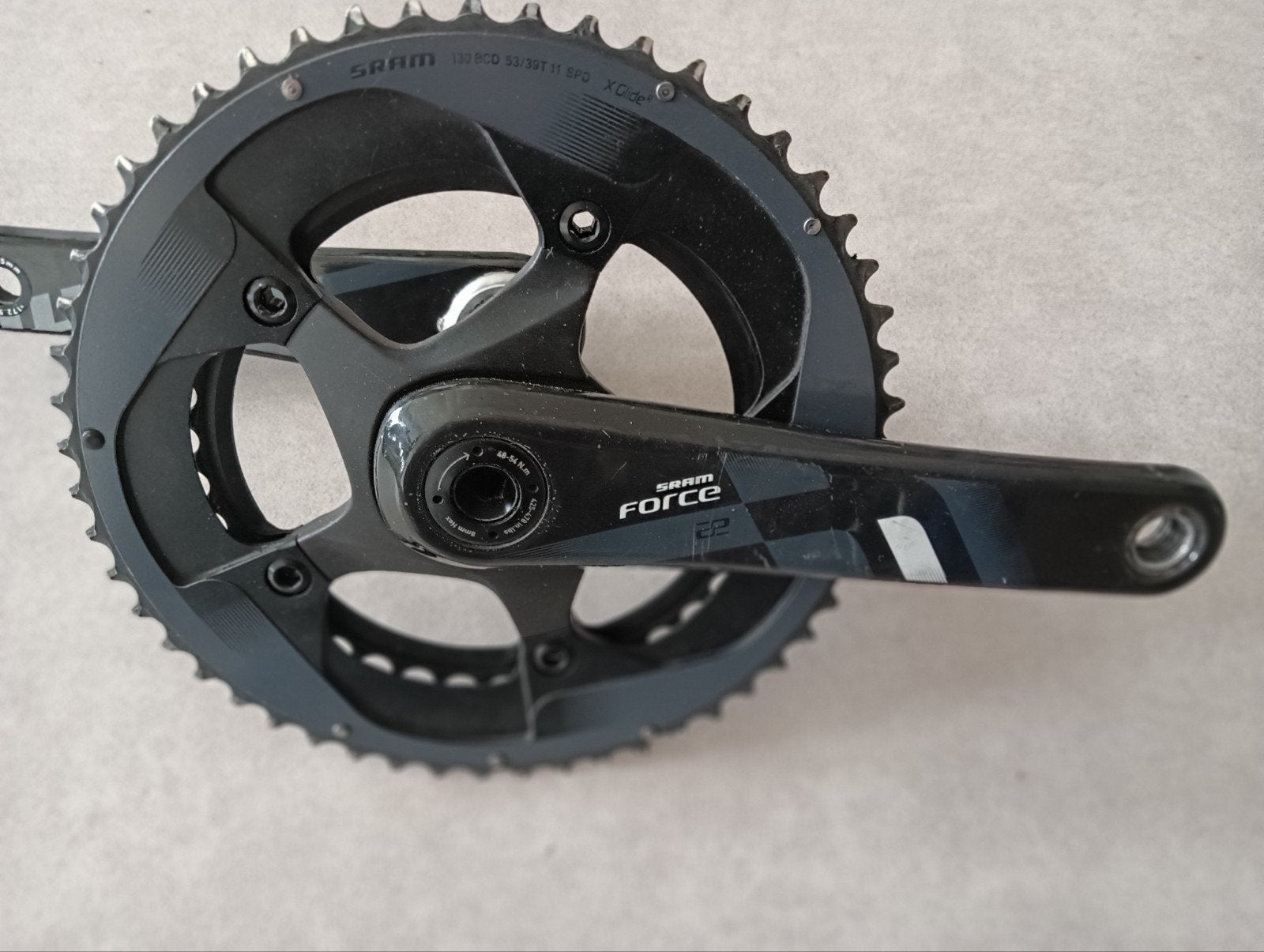 SRAM Force 11 speed crankstel BB30, 172,5 mm, 53-39 bladen, Ophalen of Verzenden, Gebruikt
