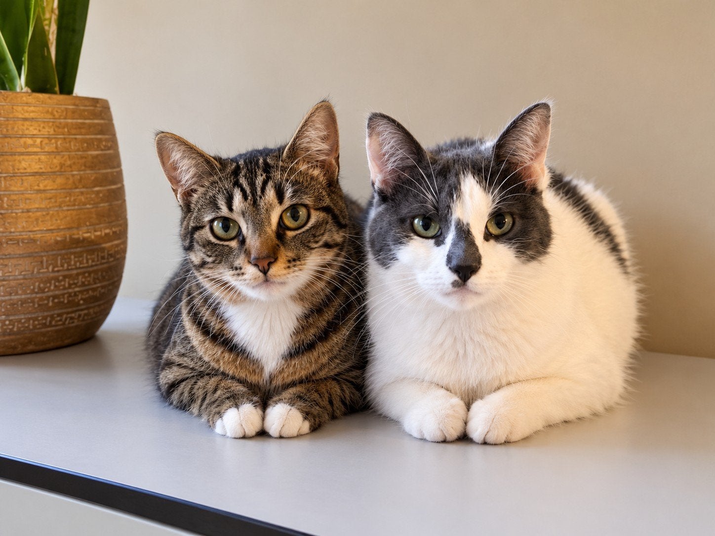 2 katten | Lief & Rustig, Dieren en Toebehoren, Poes, Kortharig, 3 tot 5 jaar