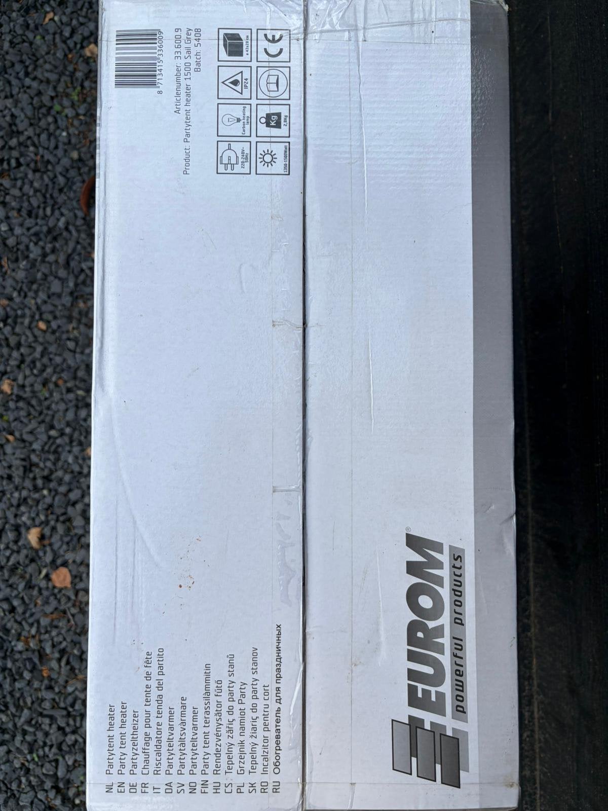 Partytent heater 1500W EUROM, Tuin en Terras, Terrasverwarmers, Ophalen, Nieuw