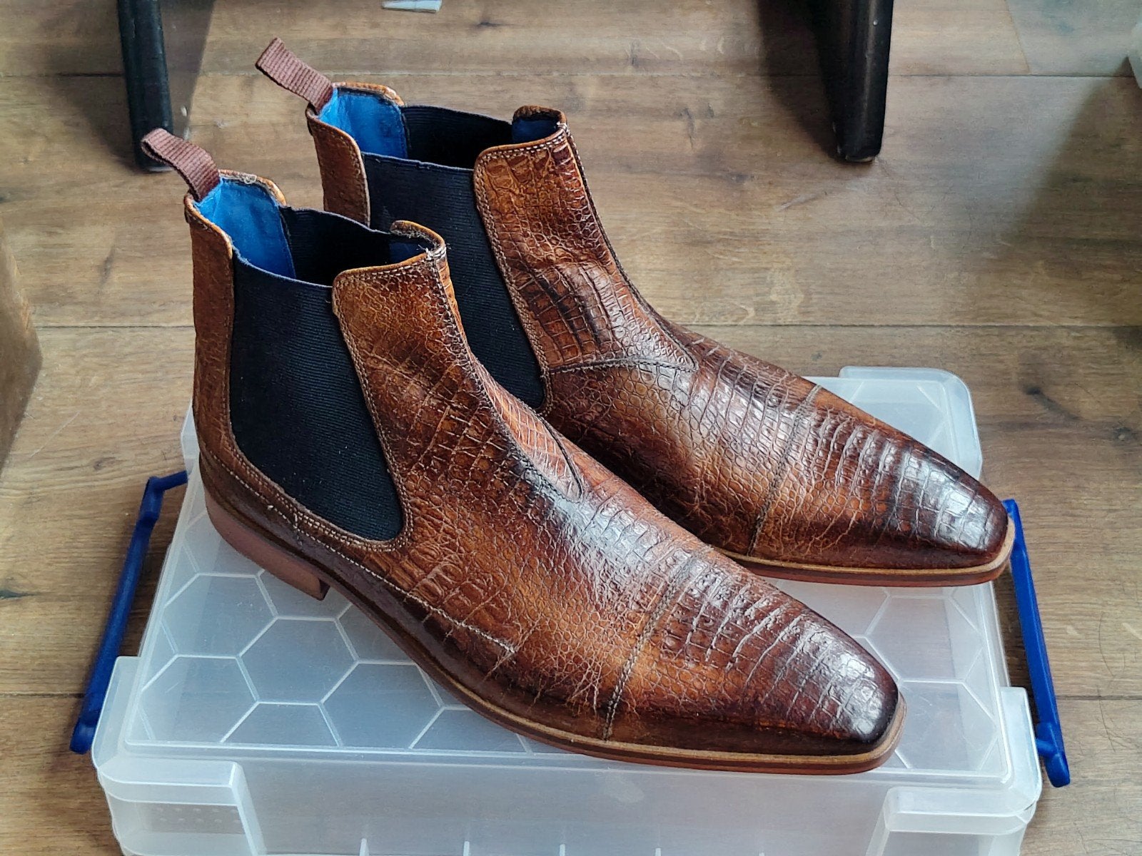 Melvin & Hamilton Chelsea boots maat 43 - Zeer goede staat, Kleding | Heren, Melvin & Hamilton, Bruin, Boots, Ophalen of Verzenden