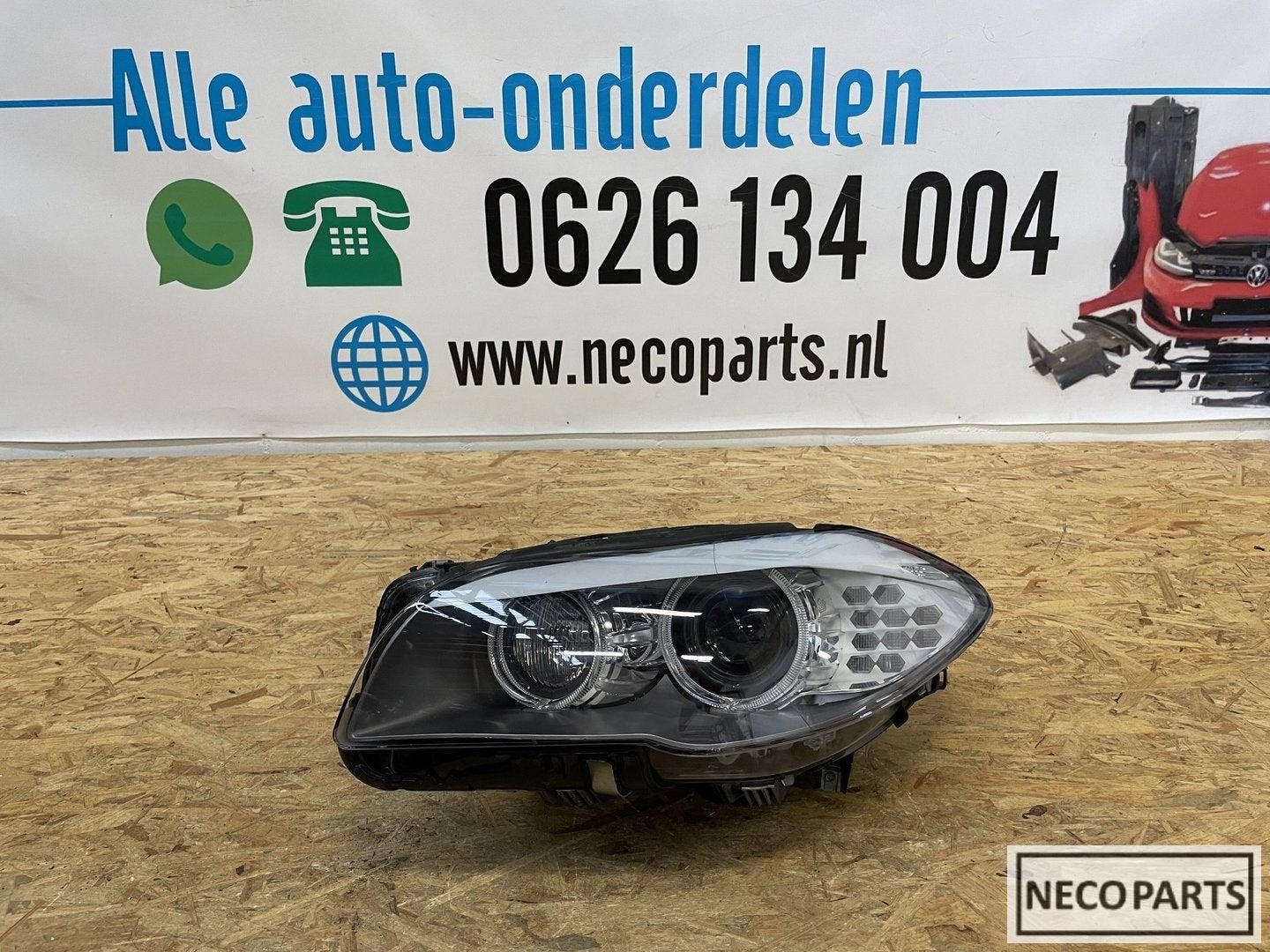 BMW 5 SERIE F10 F11 XENON KOPLAMP LINKS COMPLEET 7203251, Gebruikt, -, -, Ophalen of Verzenden