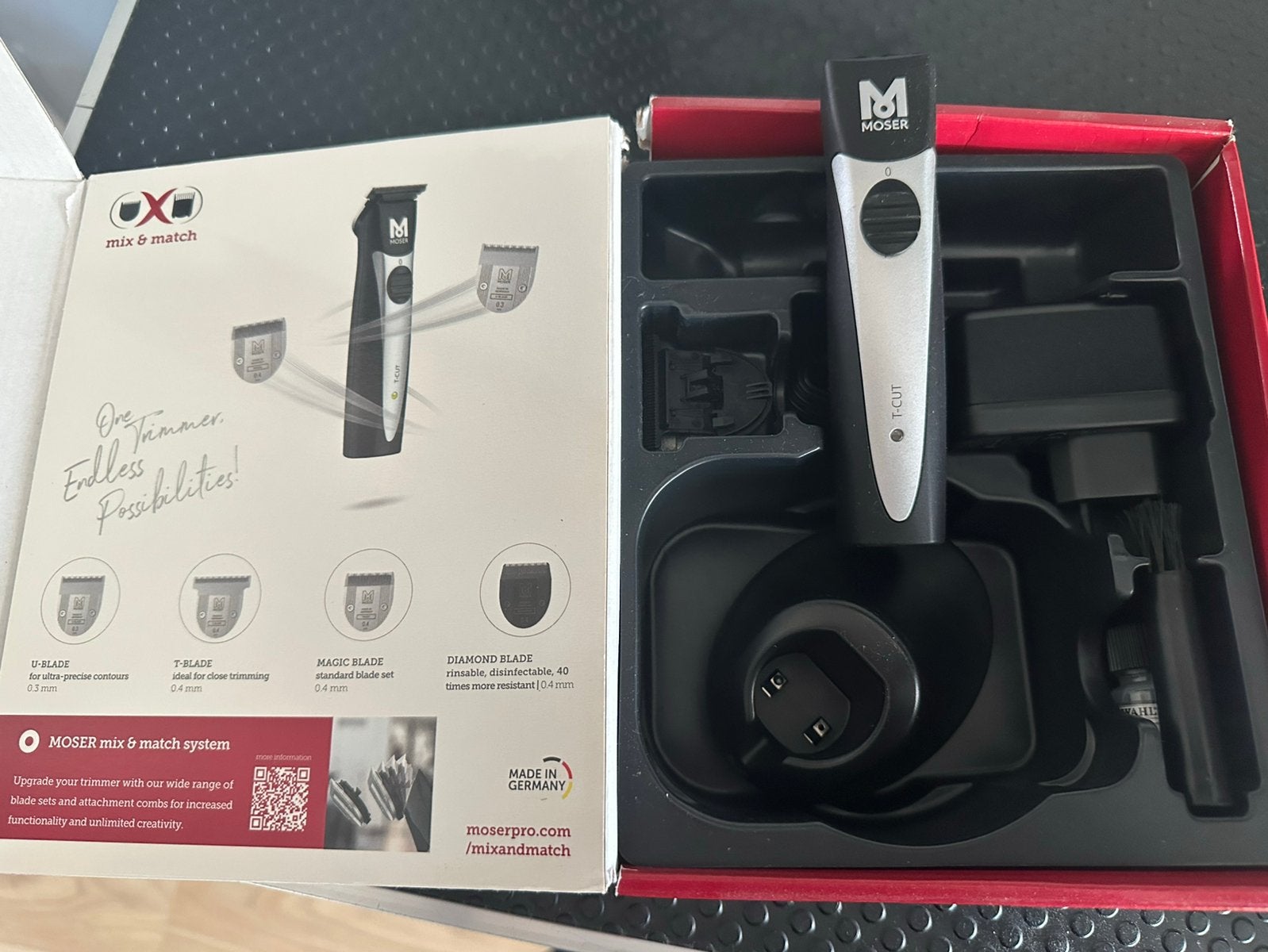 Moser nek tondeuse, baardtrimmer, Ophalen of Verzenden, Zo goed als nieuw, Tondeuse