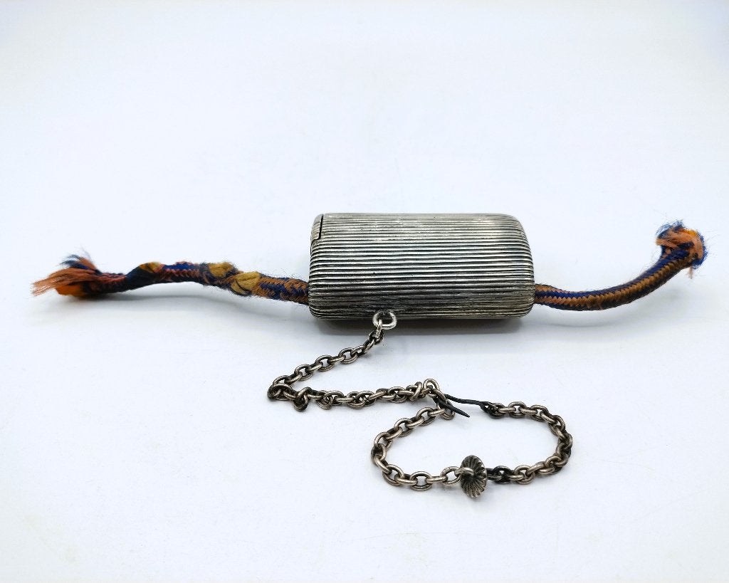 Zilveren tondeldoos of vesta case, Franse keuren, 19e eeuws, Antiek en Kunst, Verzenden, Zilver