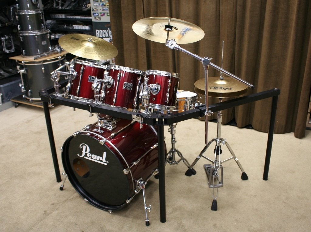 drumstel: pearl export wine red 22/8/10/12/14/14s bekkens, Muziek en Instrumenten, Drumstellen en Slagwerk, Ophalen, Jouwdrumstel@gmail.com