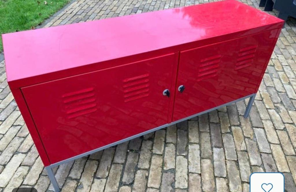 Gratis IKEA locker kast - rood, sleutels ontbreken, Ophalen, Gebruikt, 100 tot 150 cm, Minder dan 100 cm
